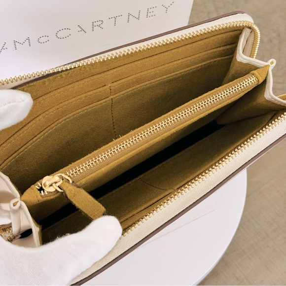 Stella McCartney Logo Perforated Continental Zip Around Wallet - Picture 8 of 12